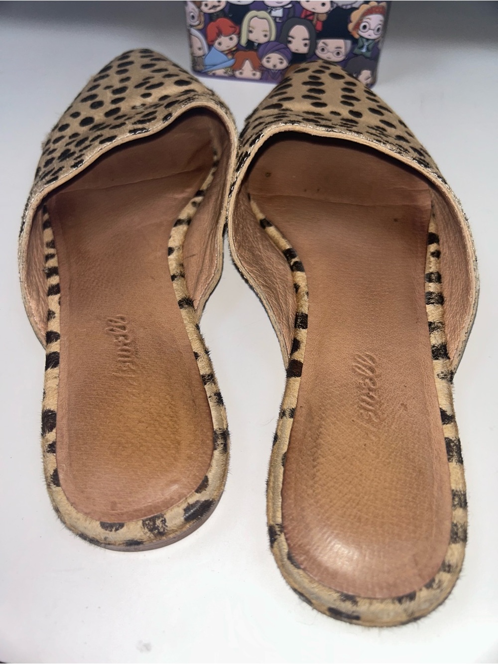 Madewell Cheetah Print Slip-On Mules in Tan and Black - Picture 7 of 12